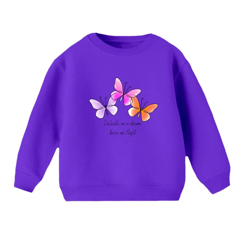 سویشرت بچگانه مدل پروانه های رنگی 