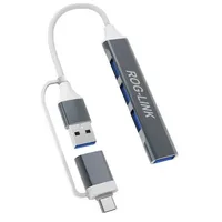 هاب 4 پورت USB 3.0 راگ لینک مدل 2in1-UC