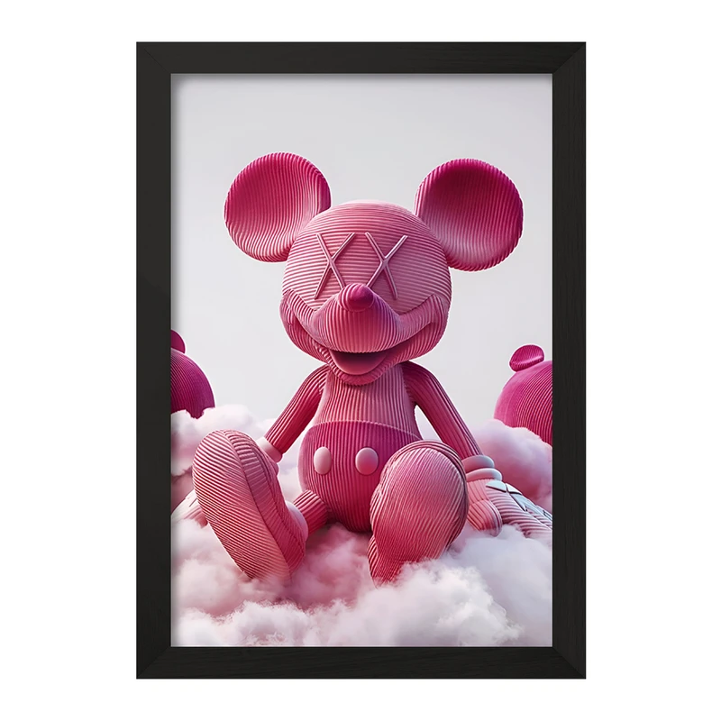 تابلو خندالو مدل میکی موس صورتی کد F8750