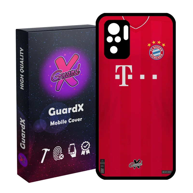 کاور گارد ایکس طرح بایرن مونیخ مدل Glass10231 مناسب برای گوشی موبایل شیائومی Redmi Note 10 4G / Note 10S