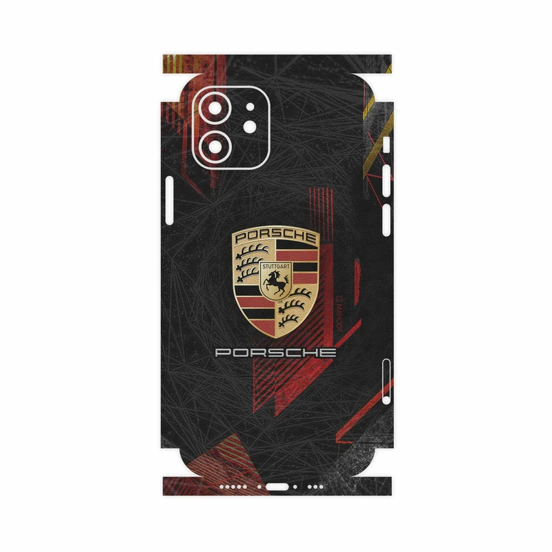 برچسب پوششی ماهوت مدل Porsche-Logo-FullSkin مناسب برای گوشی موبایل اپل iPhone 12