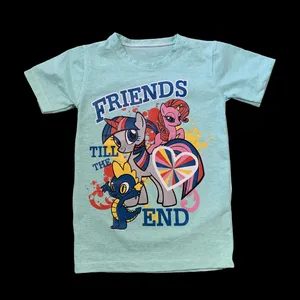 تی شرت دخترانه طرح فرندز مدل A&S7173 رنگ سبز 