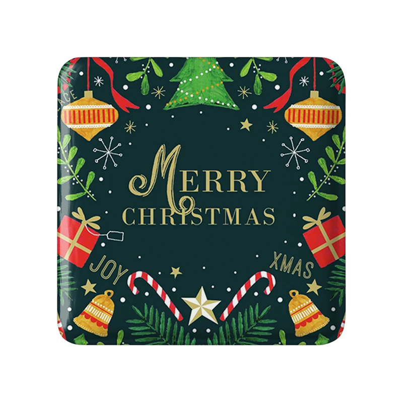 مگنت خندالو طرح کریسمس Christmas  مدل مربعی کد 22177