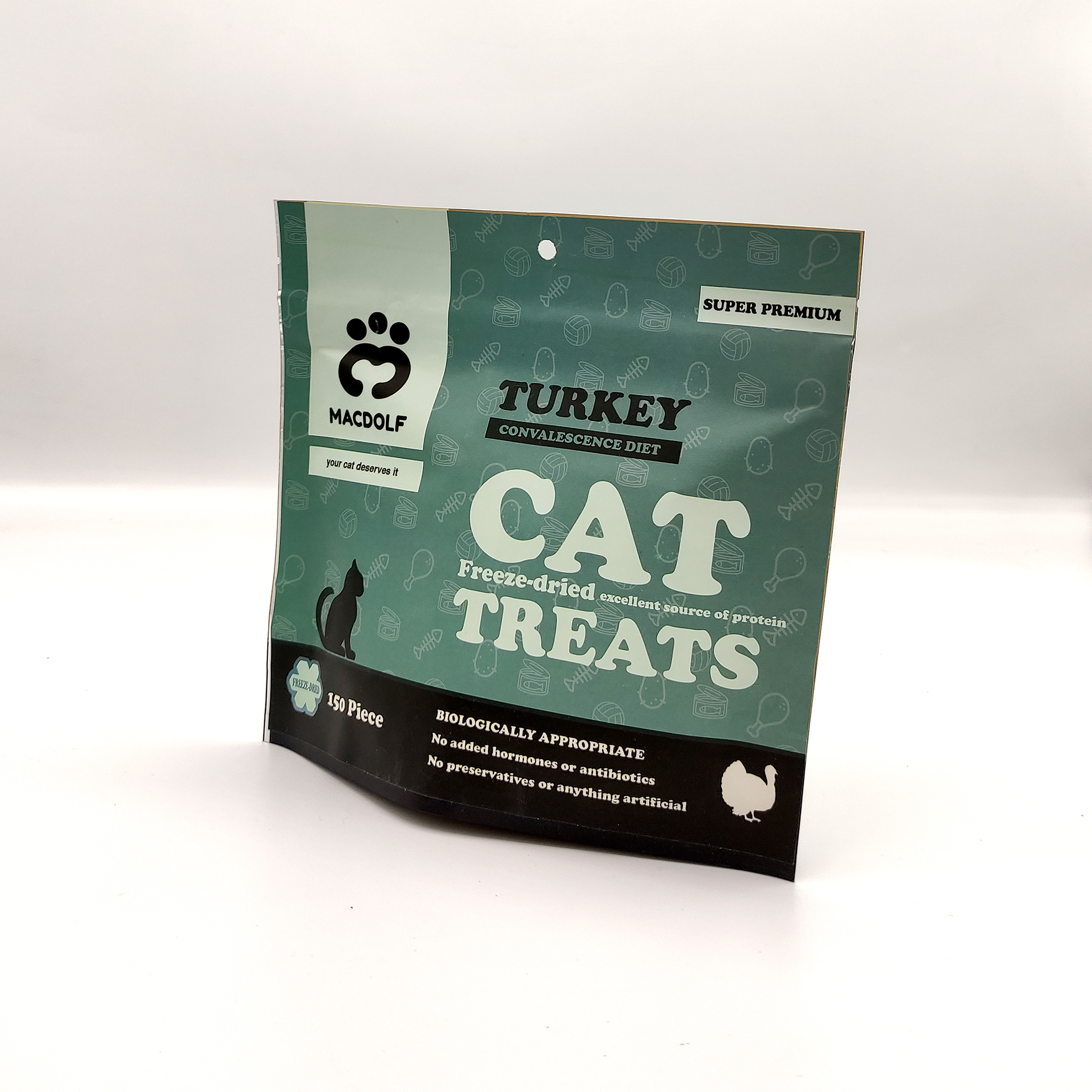 غذای تشویقی گربه مکدلف مدل Turkey وزن 100 گرم