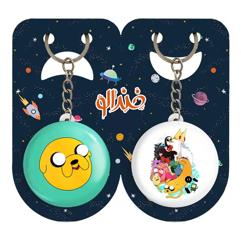 جاکلیدی خندالو مدل جیک وقت ماجراجویی Adventure Time کد 2083420825 مجموعه 2 عددی