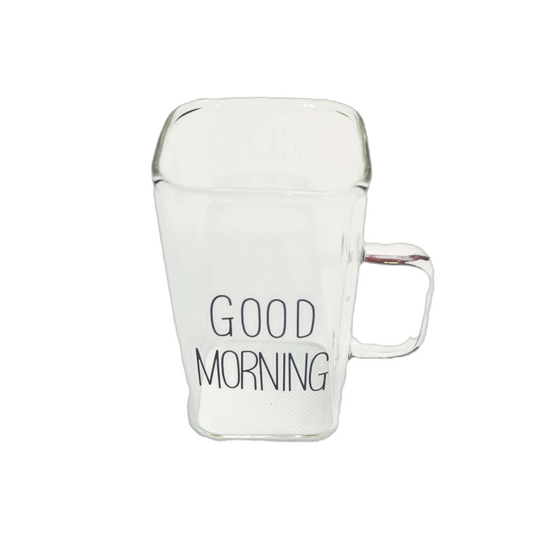 لیوان مدل  مکعبی GOOD MORNING