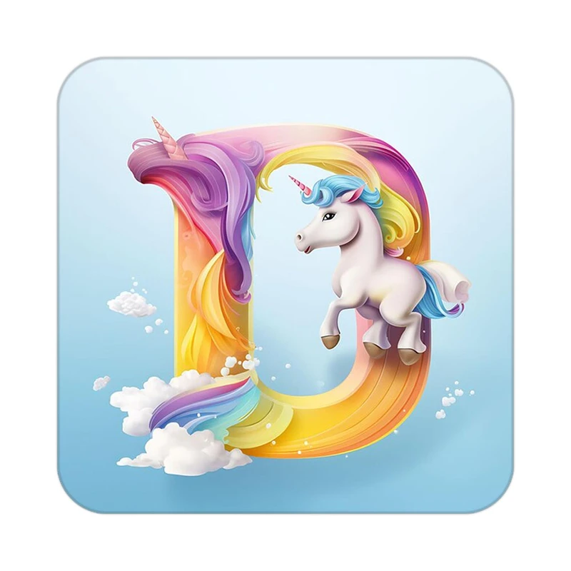 زیر لیوانی کاکتی طرح اسب تک شاخ و یونیکورن مدل mp31519