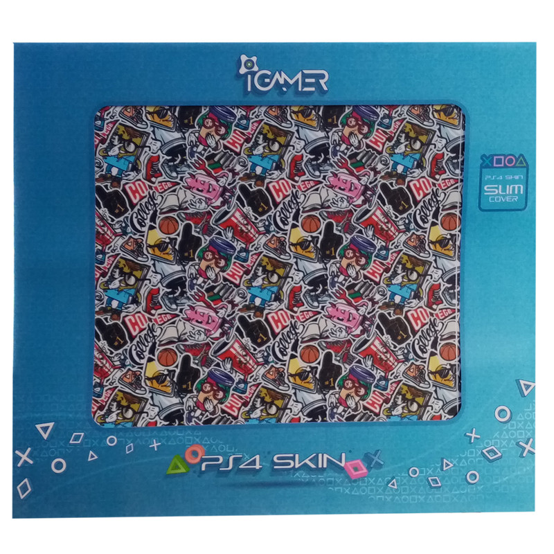 برچسب کنسول پلی استیشن 4 اسلیم آیگیمر طرح عروسکی مدل G1 SKIN406
