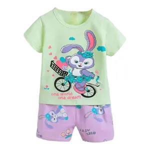 ست تی شرت و شلوارک دخترانه مدل خرگوش 065