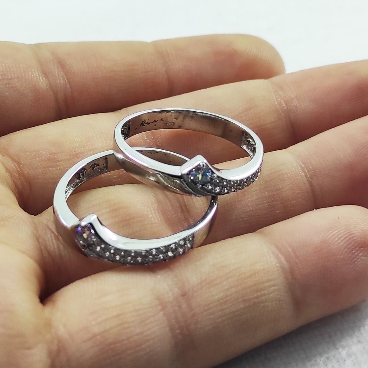 ست انگشتر نقره زنانه و مردانه سلین کالا مدل MPS-3 - - 2