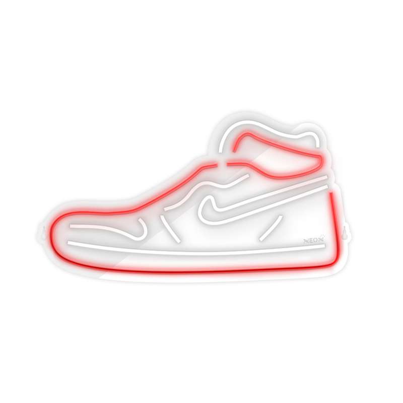 چراغ دیواری نئون دیزاین طرح Shoes-GL_RD