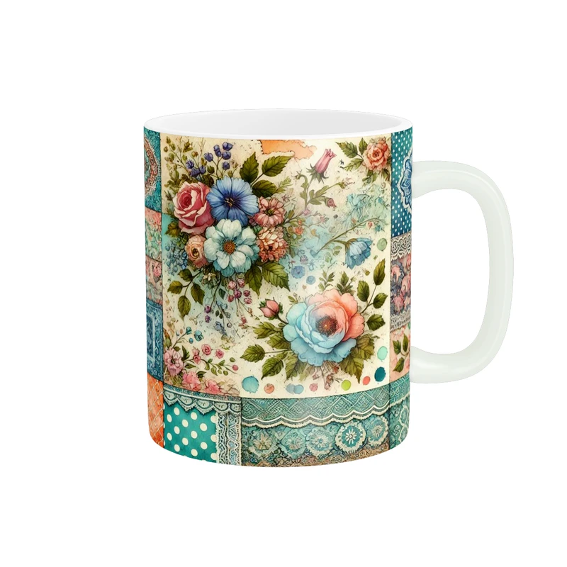 ماگ پاد آفرین طرح گل کد 3594