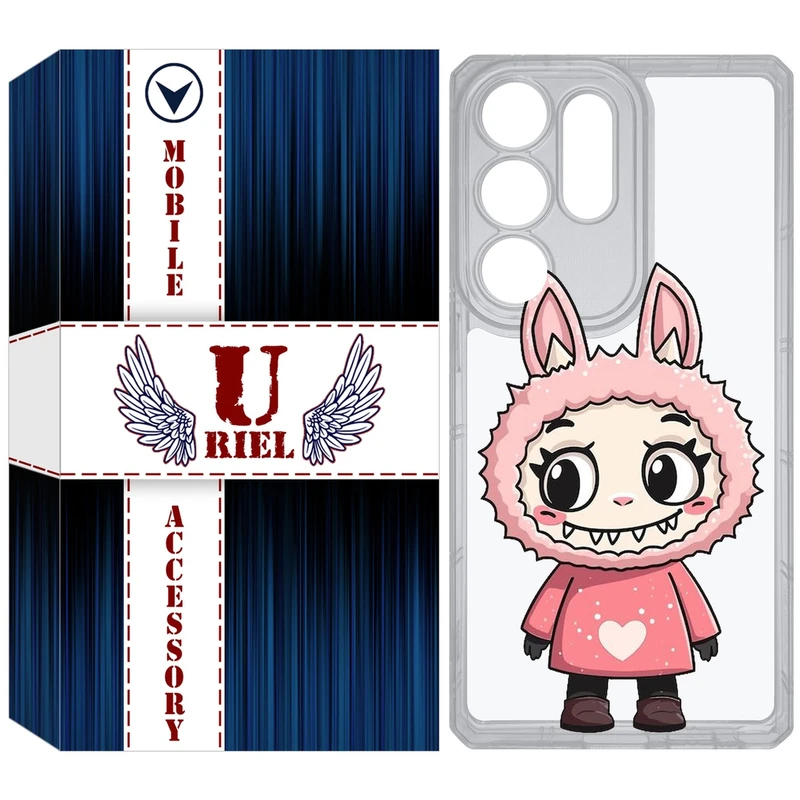 کاور یوریل مدل Clear کد 139 طرح لبوبو مناسب برای گوشی موبایل سامسونگ Galaxy S25 Ultra