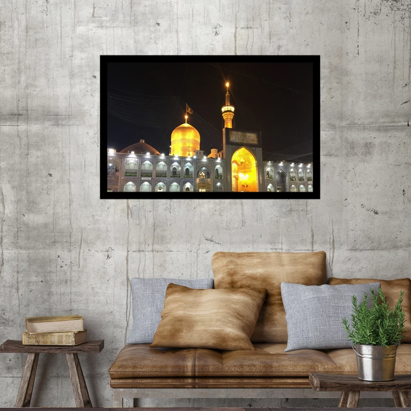 تابلو بکلیت طرح مذهبی حرم مطهر مدل DY1156 فریم مشکی