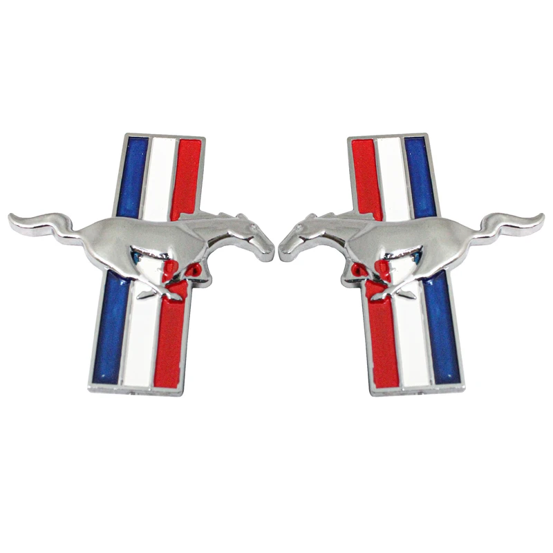 آرم خودرو طرح اسب و پرچم کد safa 06 بسته دو عددی