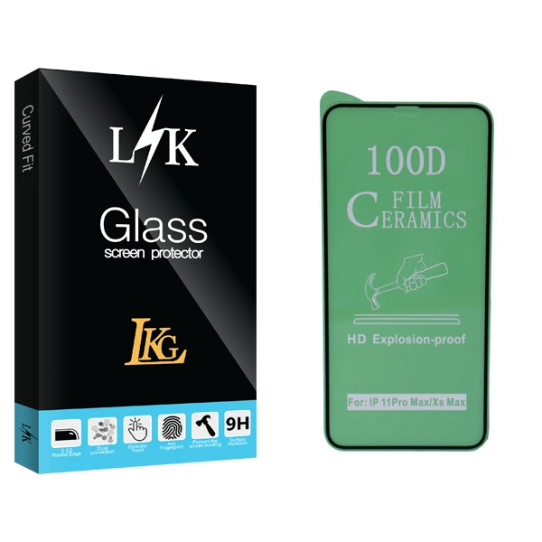 محافظ صفحه نمایش ال کا جی مدل LK Glass مناسب برای گوشی موبایل اپل iphone xs max