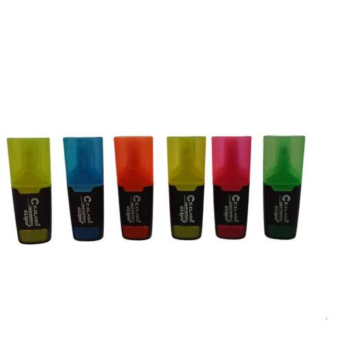 ماژیک علامت گذار سی.کلاس مدل مینی هایلایتر بسته 6 عددی