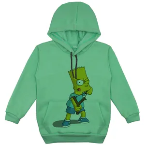 هودی پسرانه مدل سیپسون F151 رنگ سبز