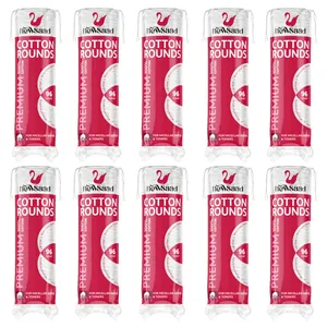 پد پاک‌کننده آرایش صورت نیوساد مدل Cotton-Rounds ده بسته 96 عددی
