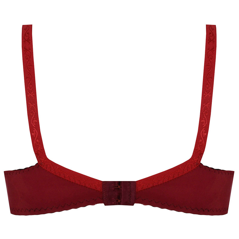 سوتین زنانه پرجامدا مدل 340020618 رنگ زرشکی