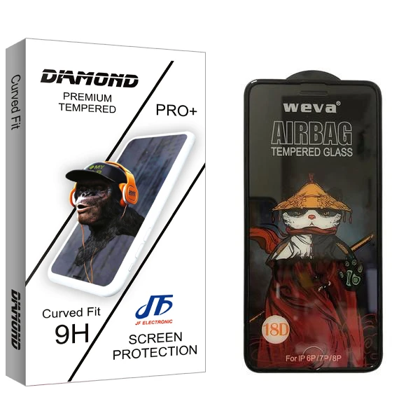 محافظ صفحه نمایش جی اف مدل Diamond Air Bag مناسب برای گوشی موبایل اپل iPhone 7 Plus / 8 Plus