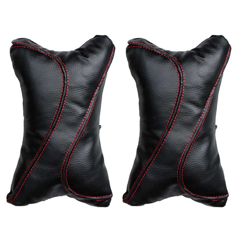 پشت گردنی صندلی خودرو مدل Leather کد 02 مناسب برای تیبا بسته دو عددی