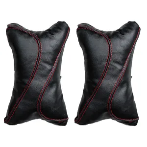 پشت گردنی صندلی خودرو مدل Leather کد 02 مناسب برای پژو 405 بسته دو عددی