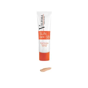 کرم ضد آفتاب رنگی ولفرا SPF 50 مدل 02 مناسب پوست‌های خشک و نرمال و حساس حجم 40 میلی‌لیتر