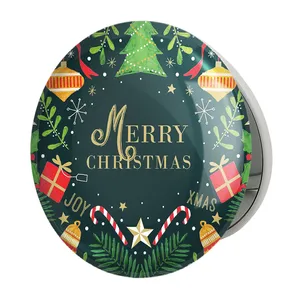 آینه جیبی خندالو طرح کریسمس Christmas مدل تاشو کد 22177 