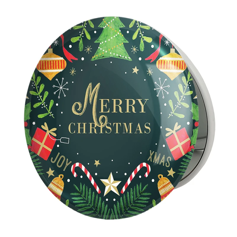 آینه جیبی خندالو طرح کریسمس Christmas مدل تاشو کد 22177 