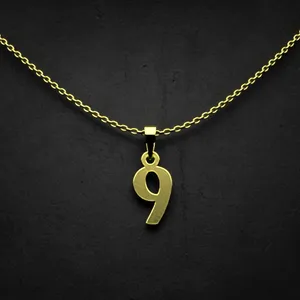 گردنبند طلا 18 عیار زنانه مدوپد مدل حرف و کد I2-1-1362
