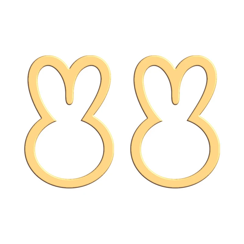 گوشواره طلا 18 عیار زنانه فرشته مدل خرگوش WEL-000406
