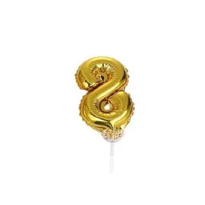 بادکنک فویلی مدل عدد روی کیک شماره 8 کد NH-1