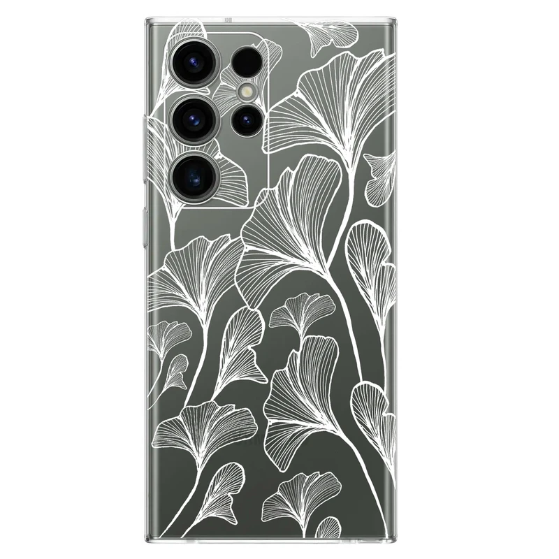 کاور مگافون طرح برگ مدل C51-W مناسب برای گوشی موبایل سامسونگ Galaxy S24 Ultra         