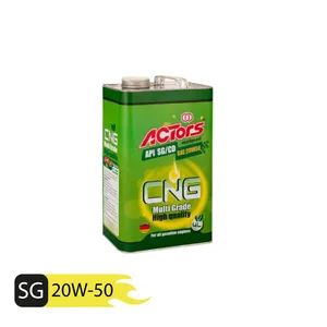 روغن موتور آکتورس مدل 20W-50 SG CNGحجم 4 لیتر	