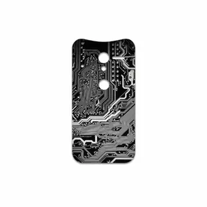 MAHOOT Black Printed Circuit Board Cover Sticker for Motorola Moto X