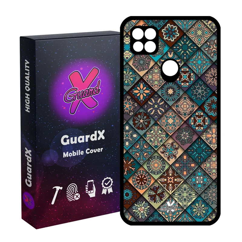 کاور گارد ایکس طرح Tile مدل Glass10093 مناسب برای گوشی موبایل شیائومی Redmi 9C