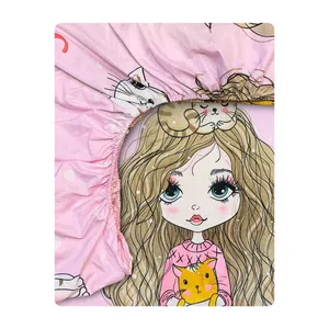 ملحفه آدنو مدل Little girl کد CH130 یک نفره سایز 80x180 سانتی متر