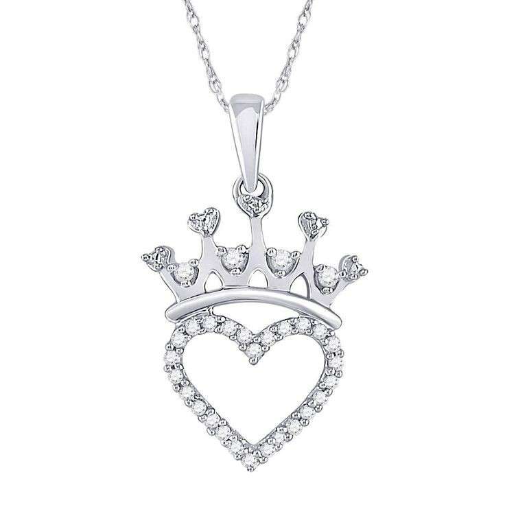 گردنبند نقره زنانه قیراط طرح قلب کد GH4201