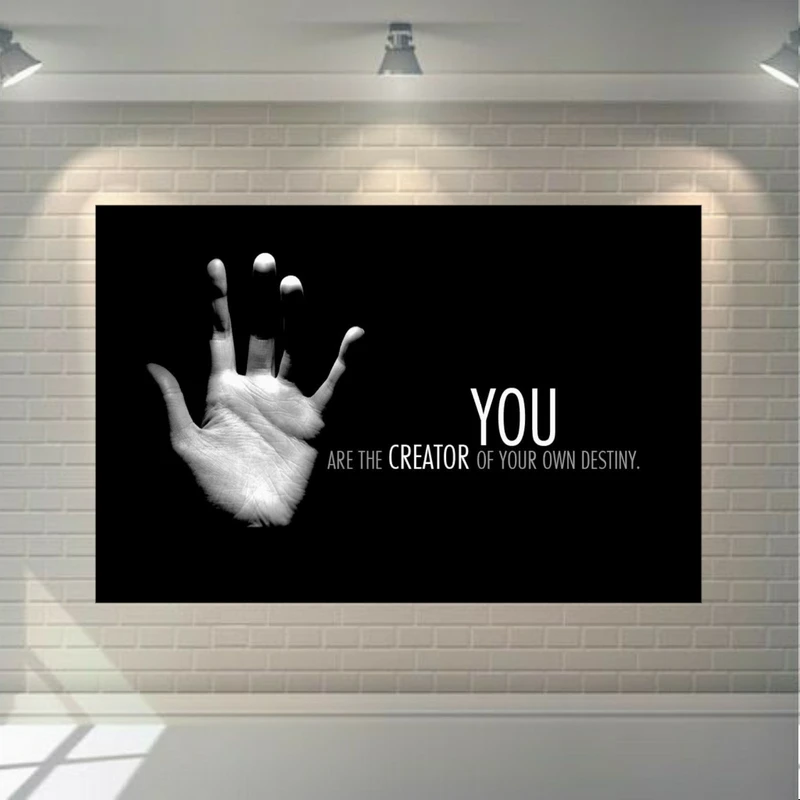 پوستر دیواری طرح انگیزش مدل YOU ARE THE CREATOR کد SDP1603