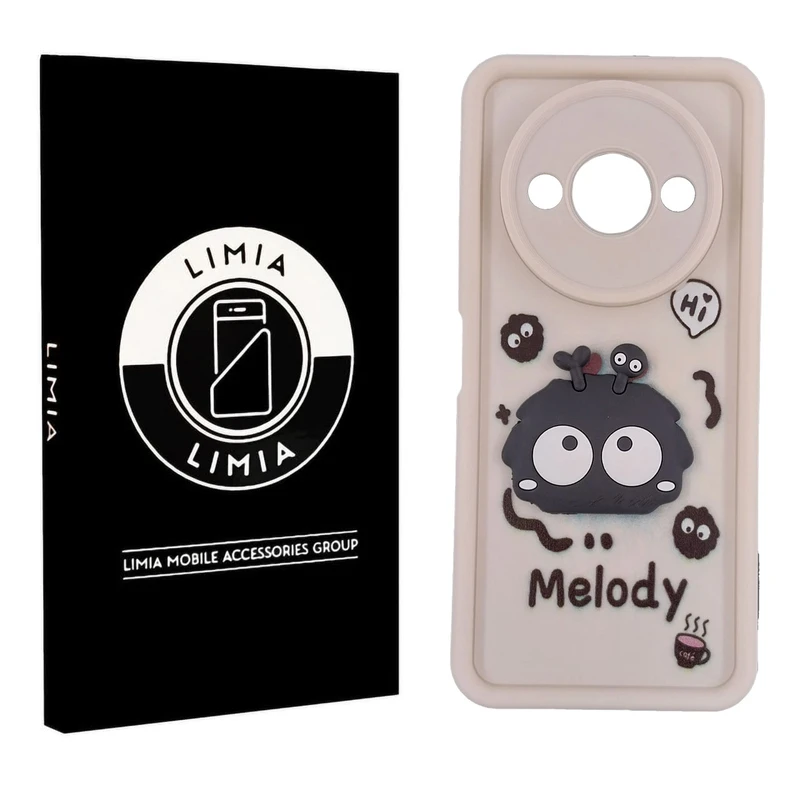 کاور لیمیا مدل سولید لنزدار طرح عروسکی برجسته مناسب برای گوشی موبایل شیائومی Redmi A3/C61