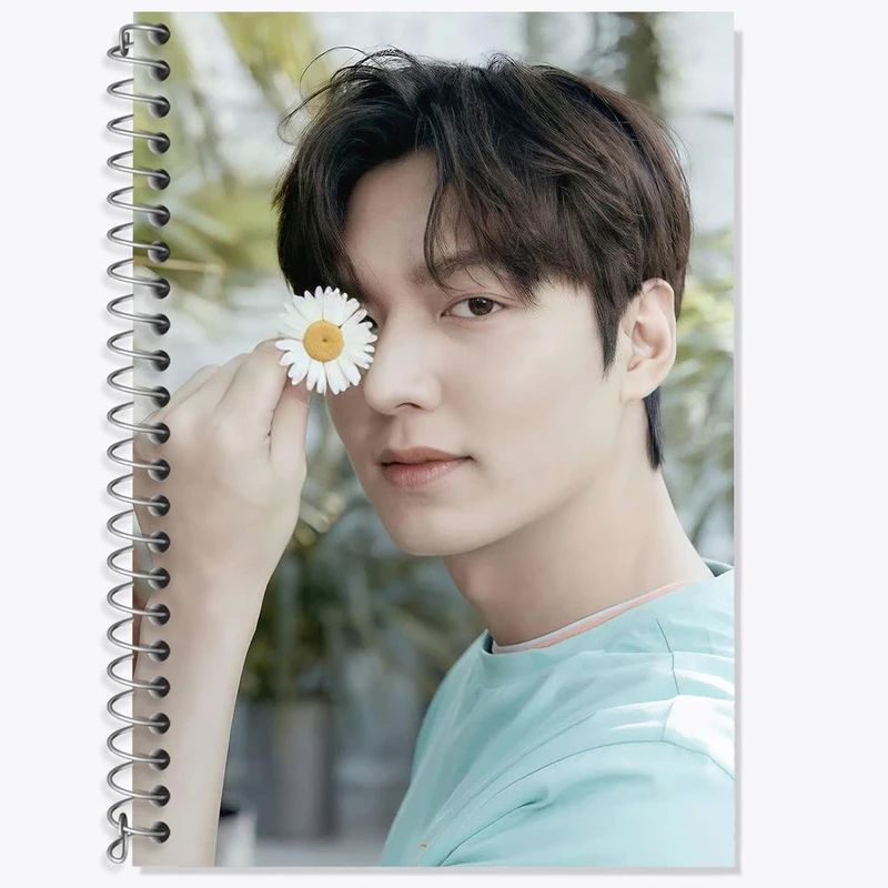 دفتر زبان 50 برگ خندالو مدل دو خط طرح لی مین هو Lee min ho کد 12374