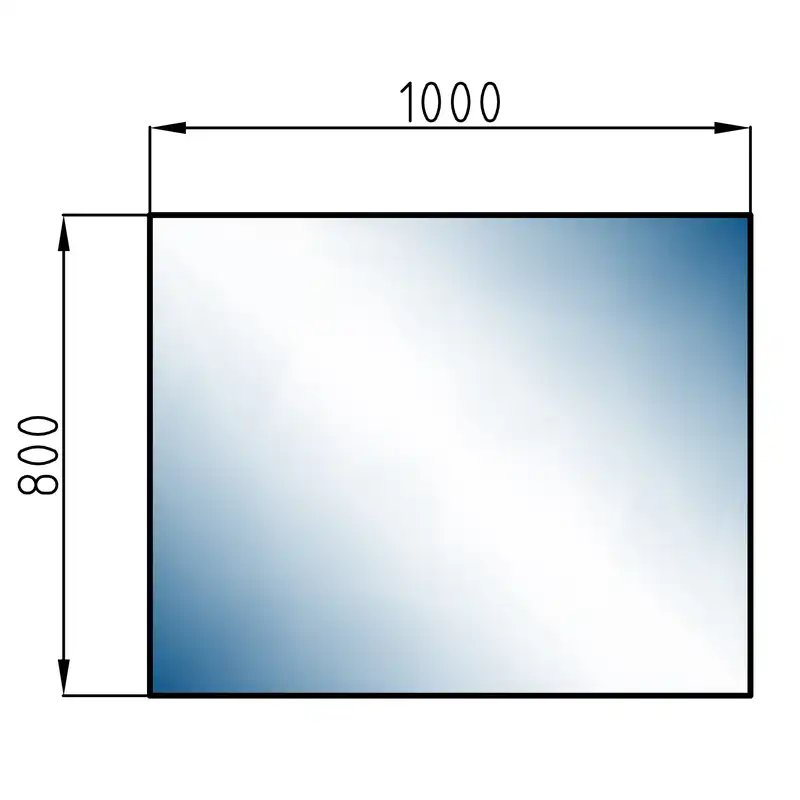 آینه آسان نصب فارابی مدل بک لایت کد RE31S021/2