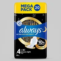 نوار بهداشتی الویز مدل Ultra Secure Night سایز 4 بسته 20 عددی