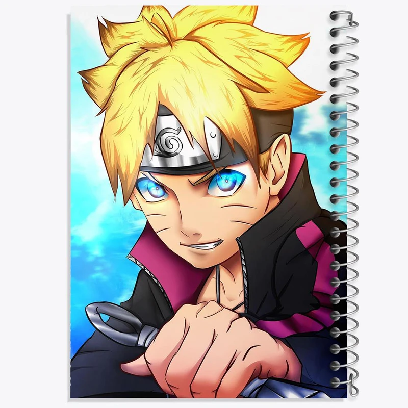 دفتر نت موسیقی 50 برگ خندالو مدل بوروتو اوزوماکی انیمه بوروتو Boruto کد 13133
