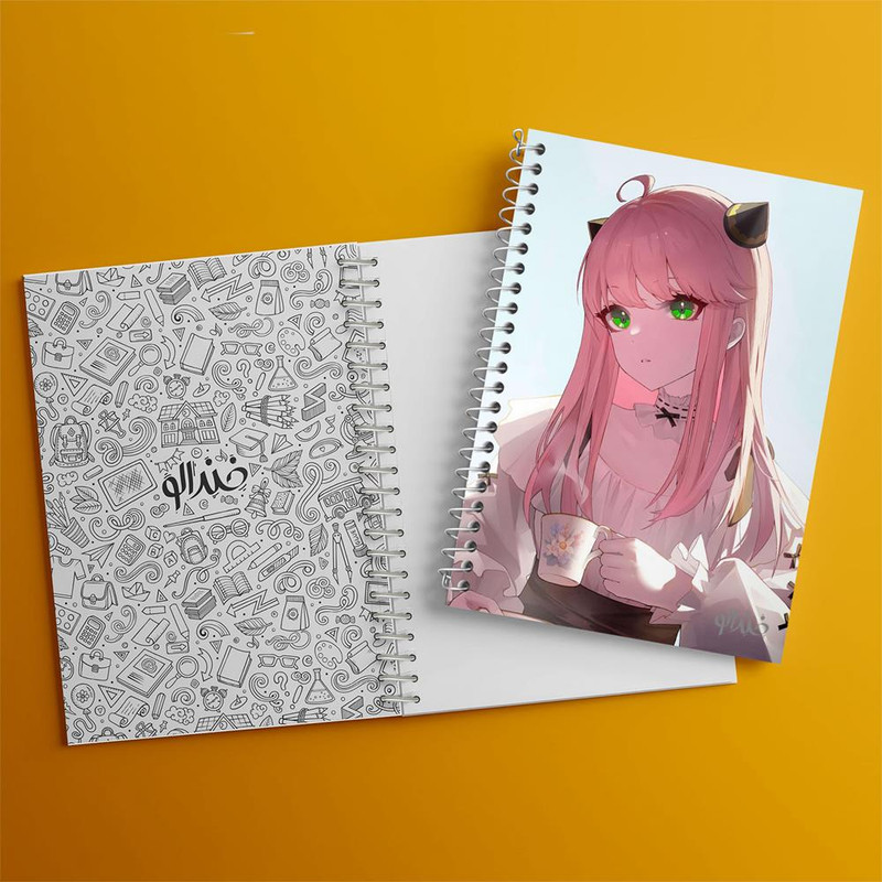 دفتر نقاشی 50 برگ خندالو مدل انیا انیمه اسپای ایکس فمیلی Spy X Family کد 22199