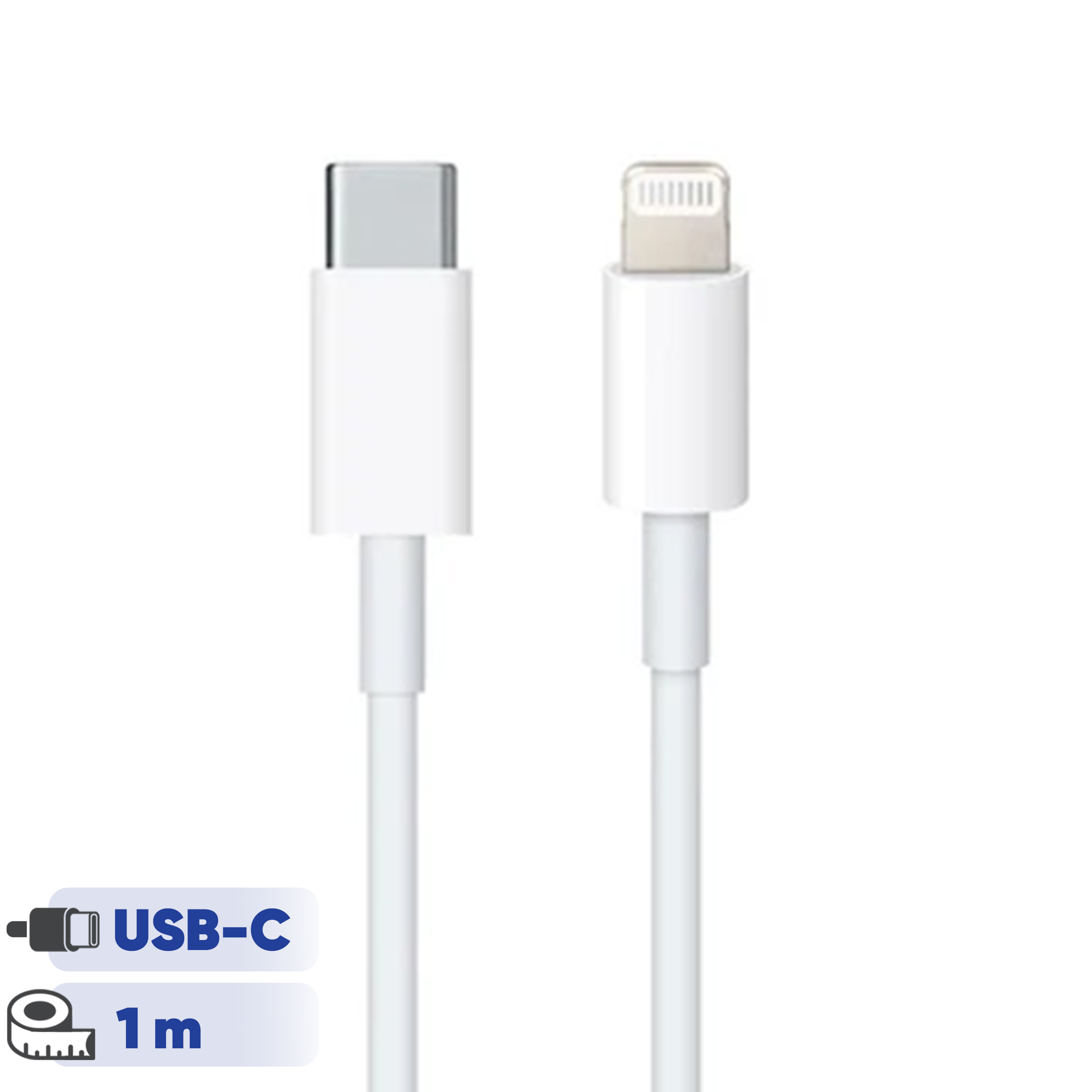کابل تبدیل USB-C به لایتنینگ آیرون ایکس مدل APPLE-ORG طول 1 متر