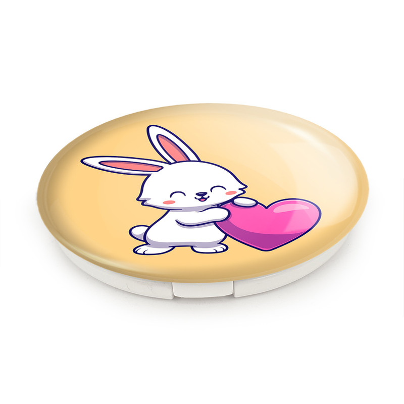 آینه جیبی خندالو طرح خرگوش مدل تاشو کد 26212