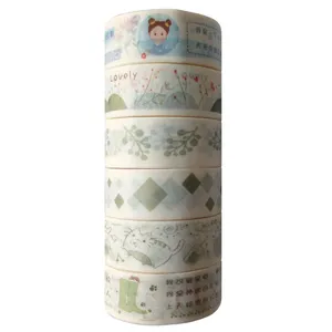 چسب نواری مدل واشی کد 105X عرض 1.5 سانتی متر مجموعه 6 عددی