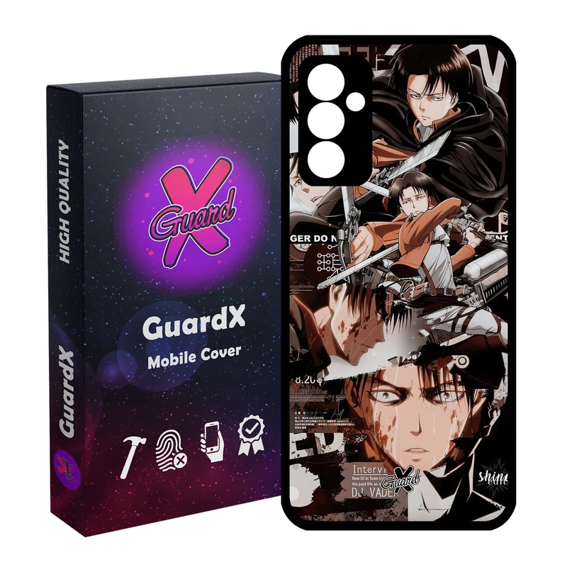 کاور گارد ایکس طرح لیوای انیمه مدل Glass10486 مناسب برای گوشی موبایل سامسونگ Galaxy A15 4G / A15 5G